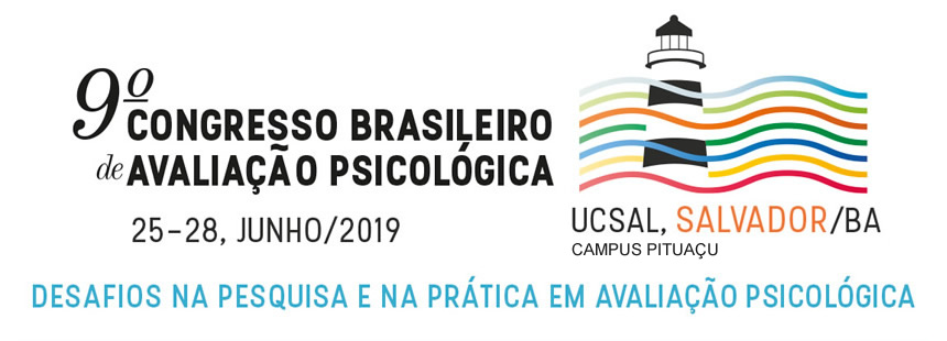 9 Congresso Brasileiro de Avaliao Psicicolgica - UCSAL, Salvador/BA